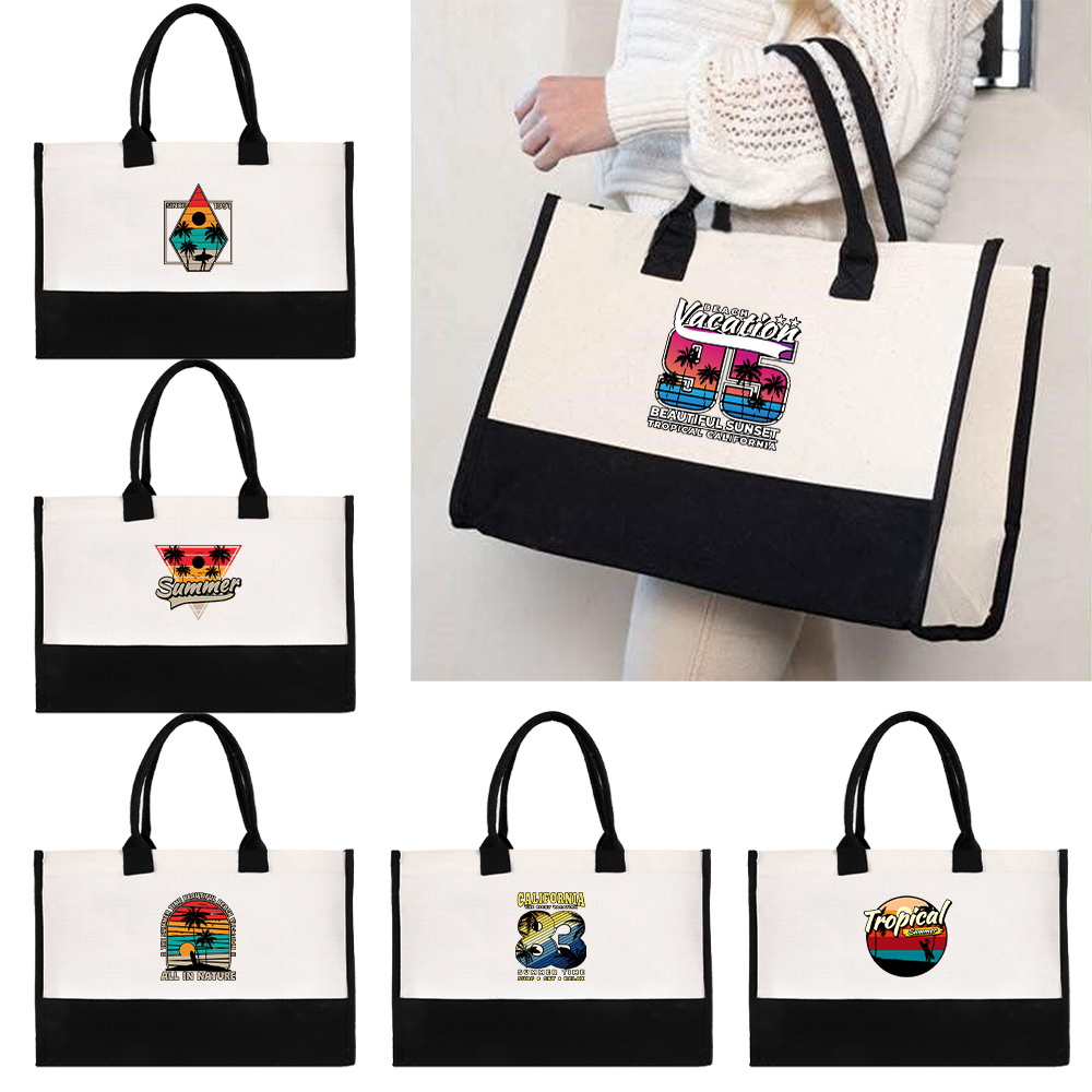 Women Bags Jute - Sac de plage élégant pour femme
