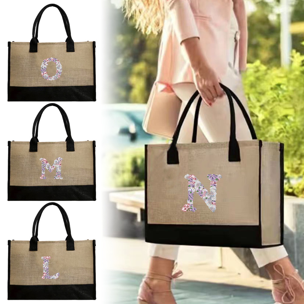 Women Bags Jute - Sac de shopping en jute pour