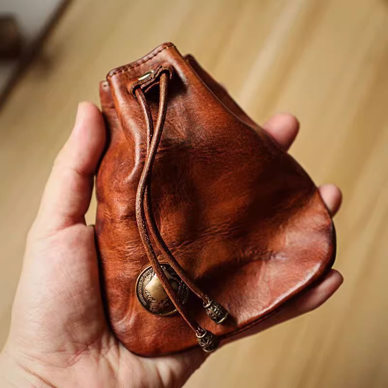 Women Bags With Wallet - Portefeuille en cuir souple véritable de
