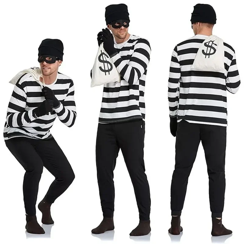 Women Bags For Party - Costume de Cosplay voleur Convict pour