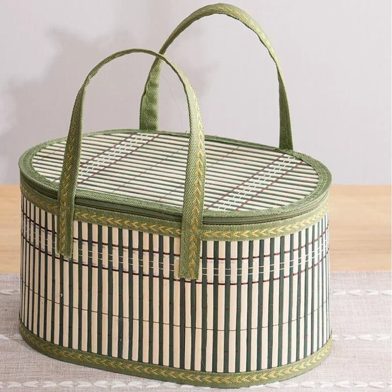 Women Bags For Gift - Panier de pique-nique pliable en bambou