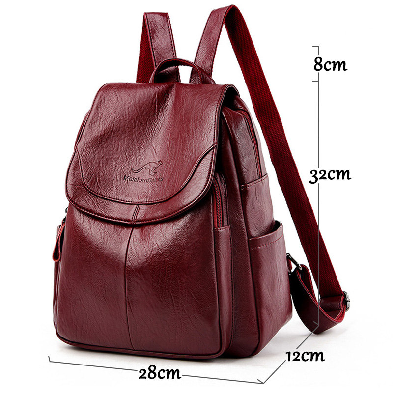 Sac à dos vintage en cuir soup - Women'S Vegan Bags avis et prix