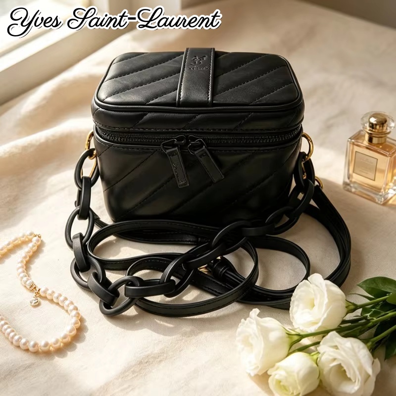 Sac de maquillage carré en cui - Women'S Ysl Bags Crossbody avis et prix