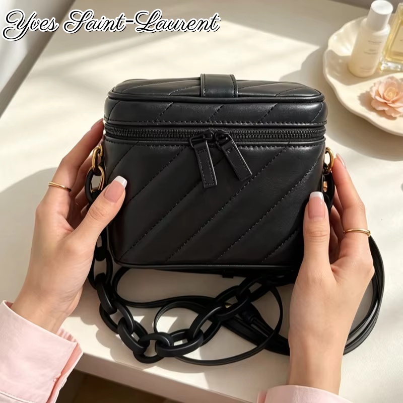 Sac de maquillage carré en cui - Women'S Ysl Bags Crossbody avis et prix