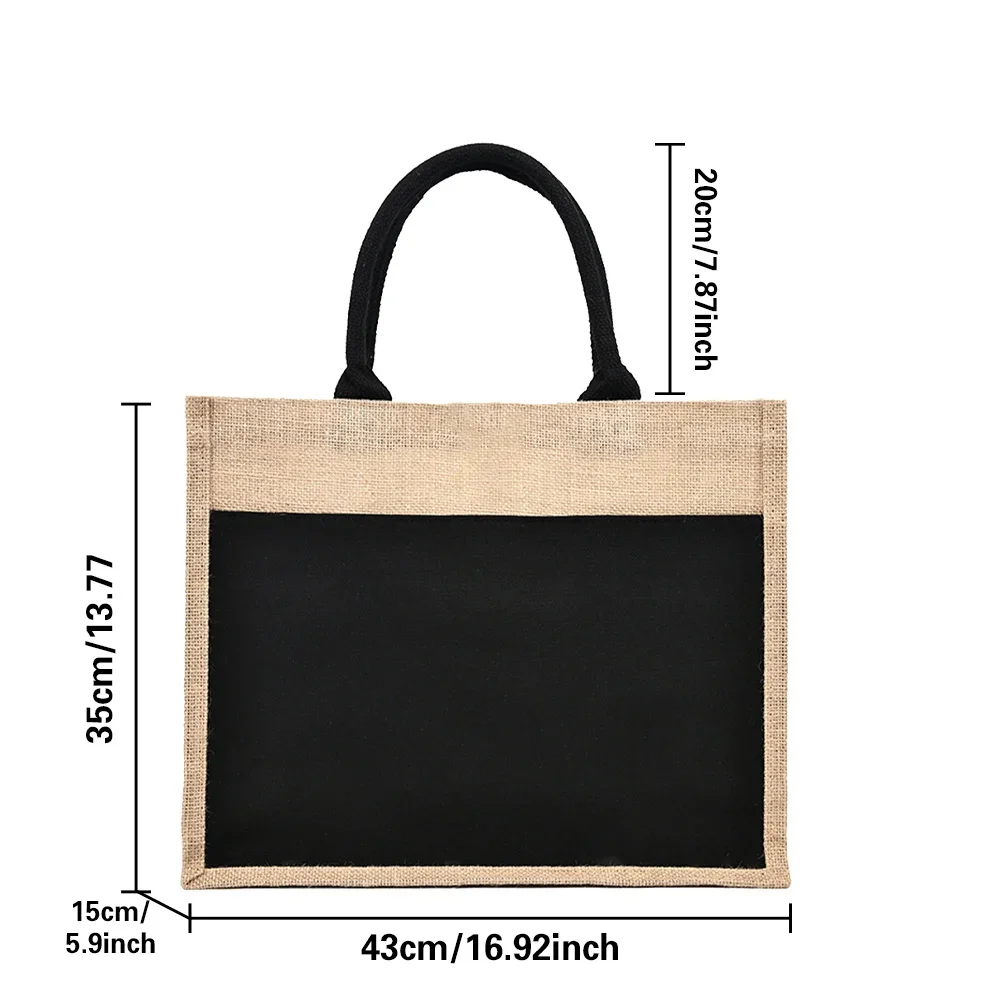 Sac fourre-tout en jute réutil - Women Bags Jute avis et prix