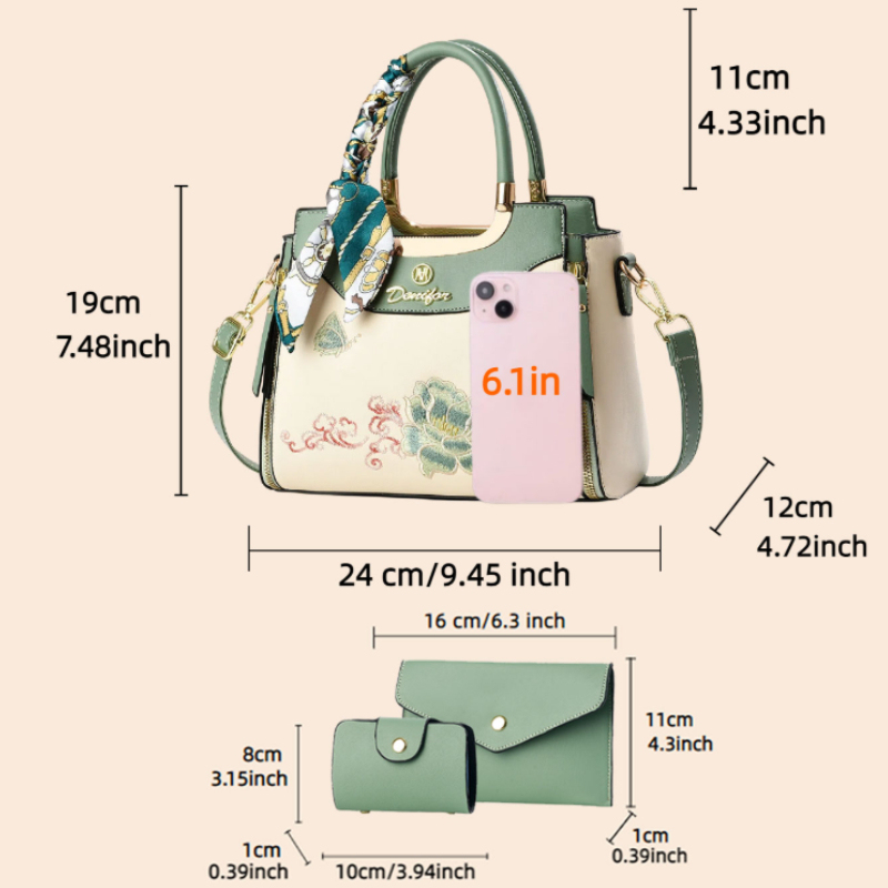 Ensemble de 3 sacs à main brod - Women Bags For Gift avis et prix