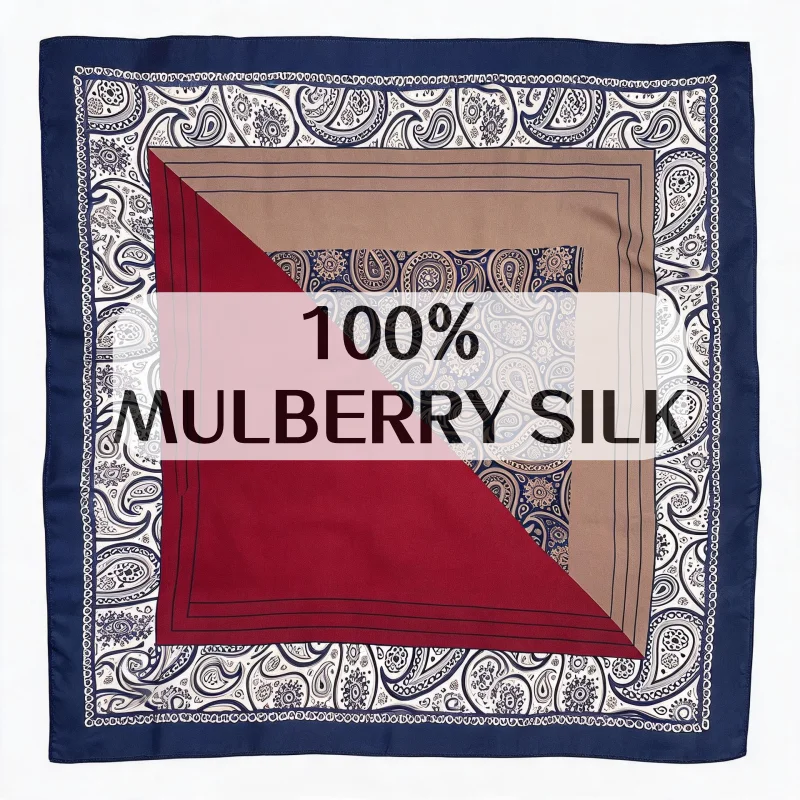 Foulard carré de luxe 100% SOI - Women'S Retro Bags avis et prix