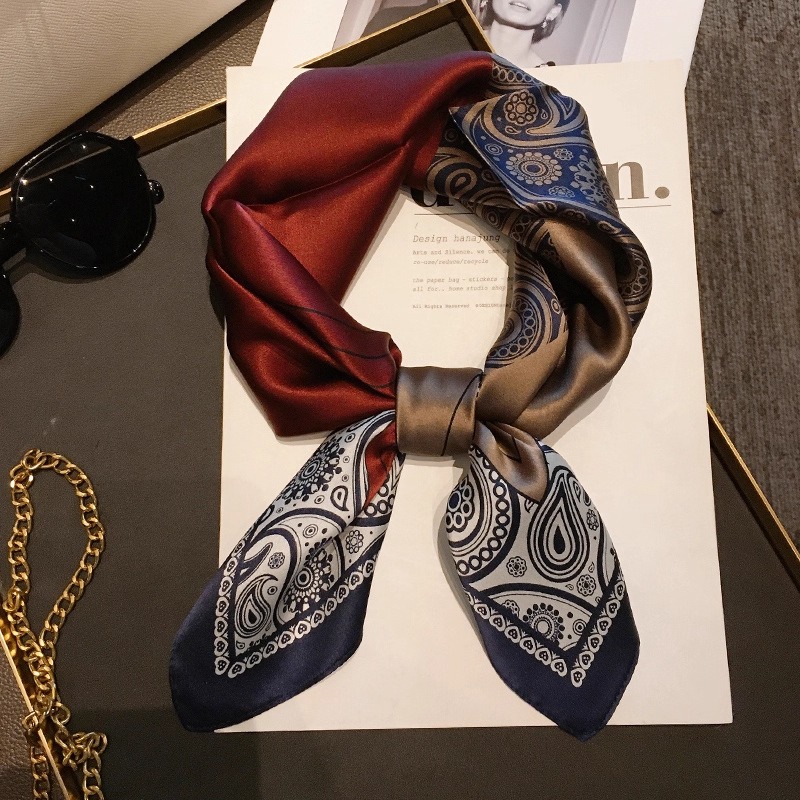 Foulard carré de luxe 100% SOI - Women'S Retro Bags avis et prix