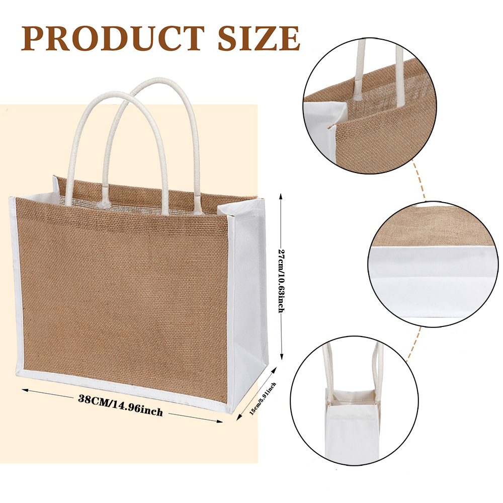 Sac en jute imprimé « Vous ête - Women Bags Jute avis et prix
