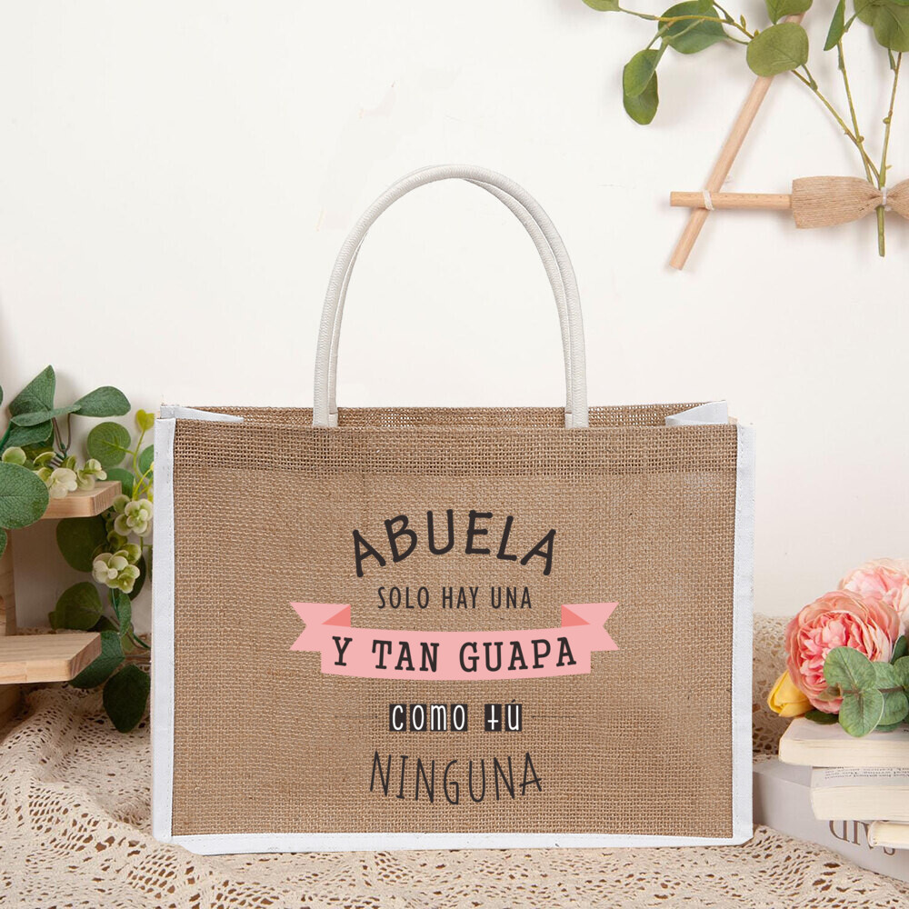 Sac en jute imprimé « Vous ête - Women Bags Jute avis et prix